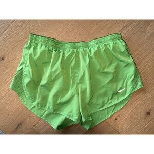 Nike Running Shorts Womens Large Iridescent  Green Dri-FIT Lined Athletic Gym
